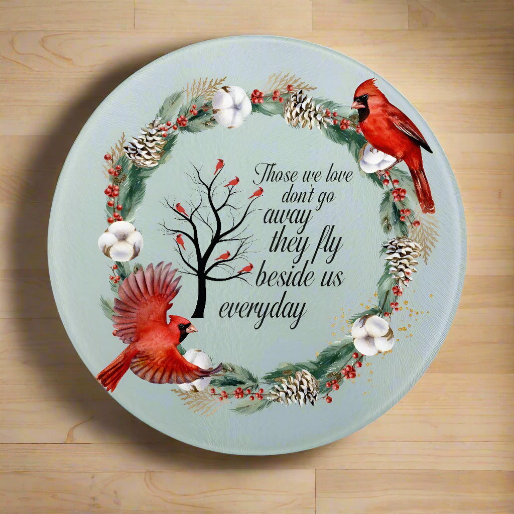 Cardianal Love Tempered Glass Cutting Board - Kim’s Signature Beauty & Accessories