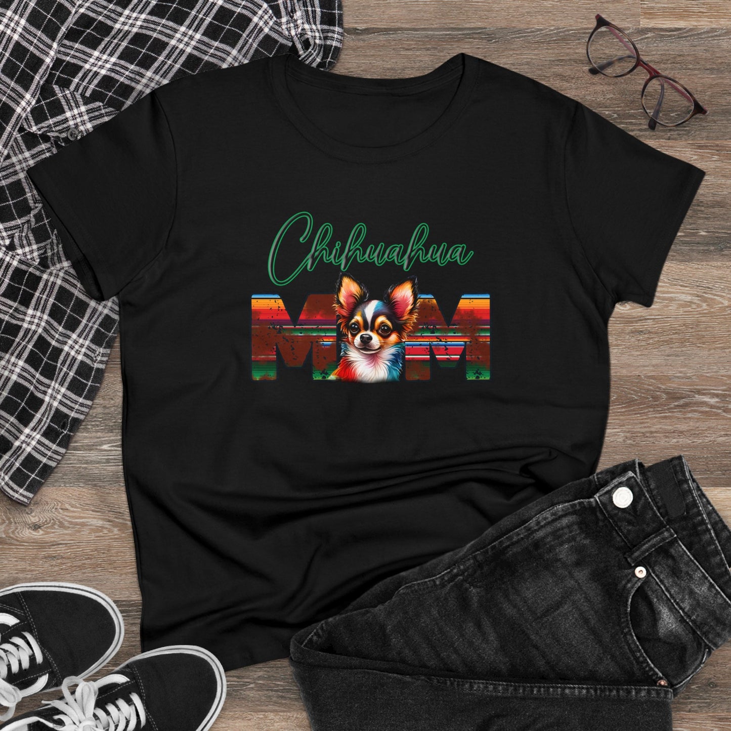 Chihuahua Mom Cotton Tee - Kim’s Signature Beauty & Accessories (Store description)