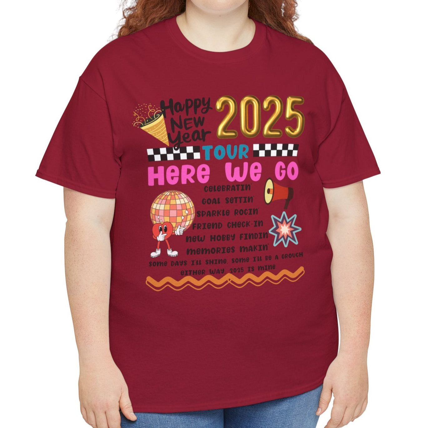 Happy New Year Tour 2025 Tee - Kim’s Signature Beauty & Accessories (Store description)