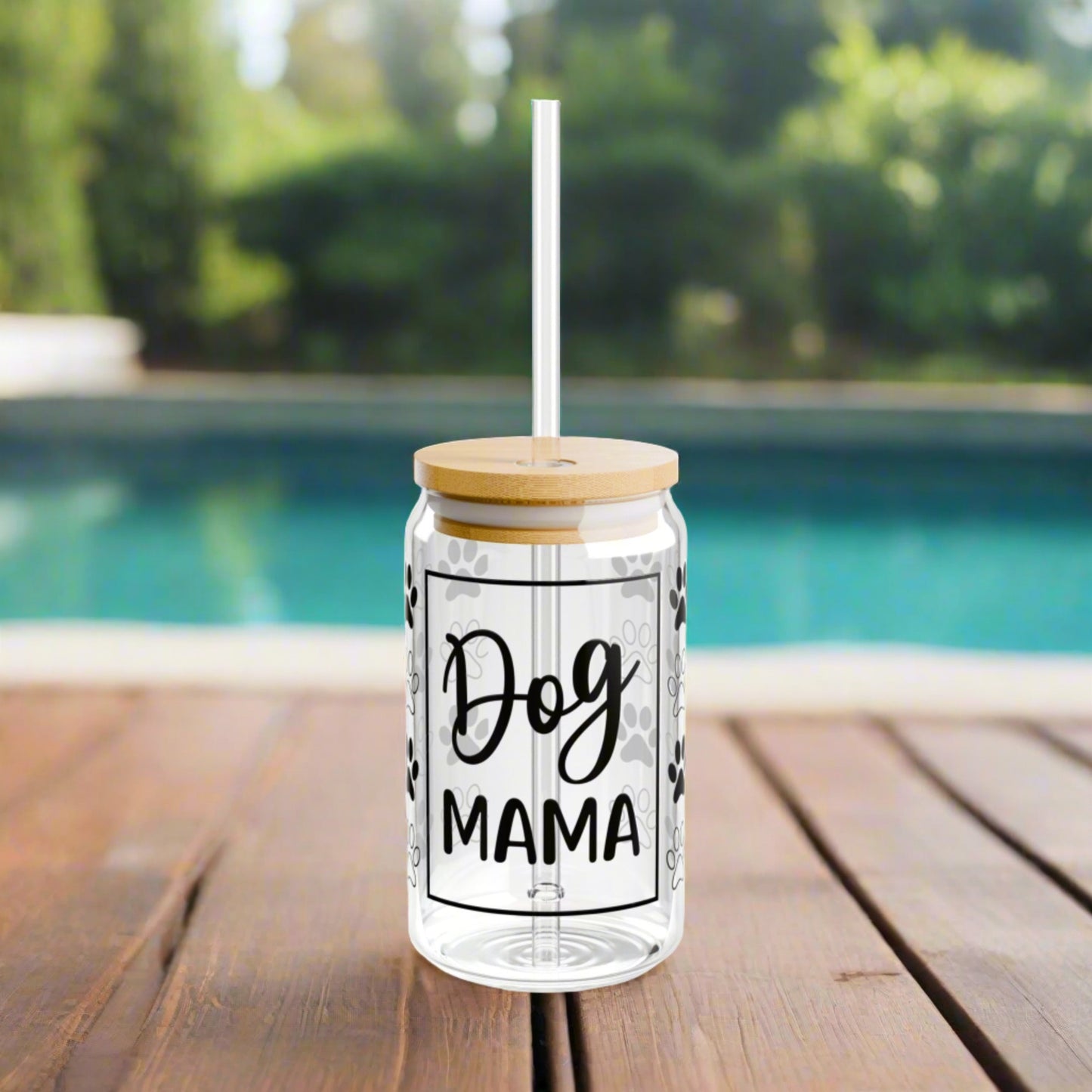 Dog Mom | Sipper Glass - Kim’s Signature Beauty & Accessories (Store description)