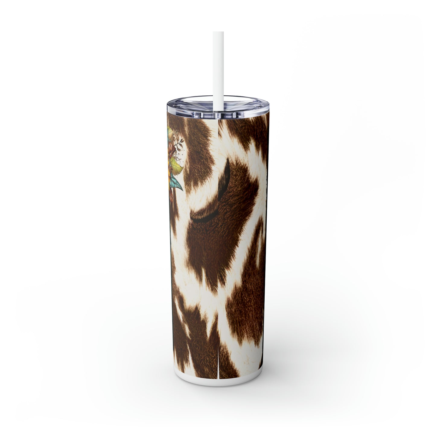 Cow Junkie | Skinny Tumbler with Straw, 20oz - Kim’s Signature Beauty & Accessories