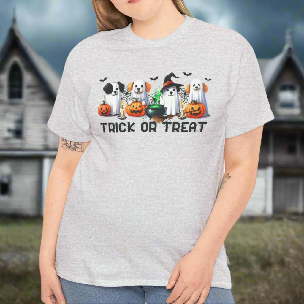 Trick-or-Treating Pups Tee - Kim’s Signature Beauty & Accessories