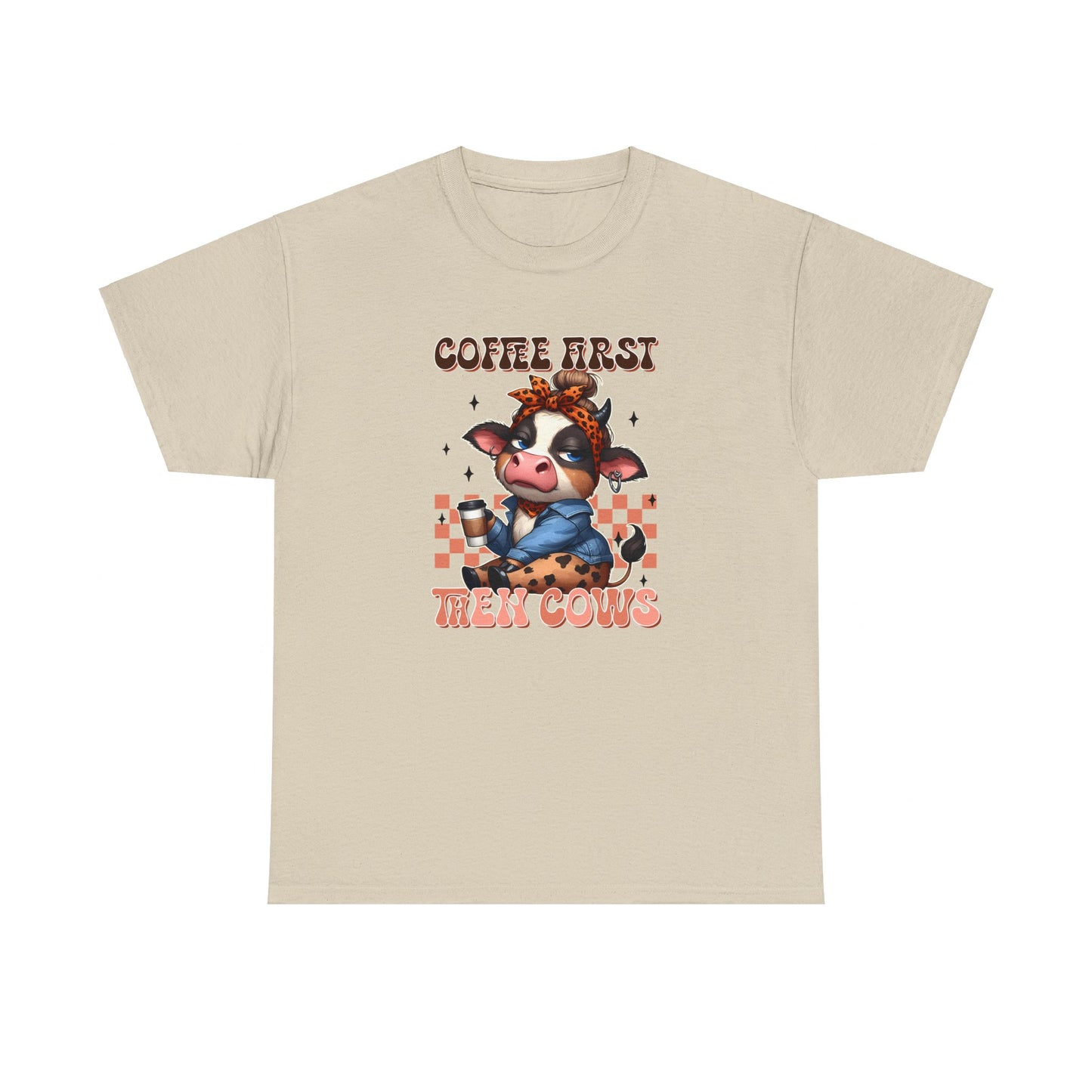 Coffee First then Cows | Cotton Tee - Kim’s Signature Beauty & Accessories (Store description)