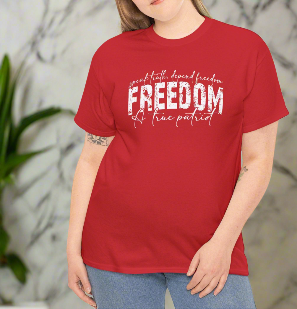 Freedom Kirk Unisex Cotton Tee - Casual Comfort for Every Occasion, Everyday Wear - Kim’s Signature Beauty & Accessories