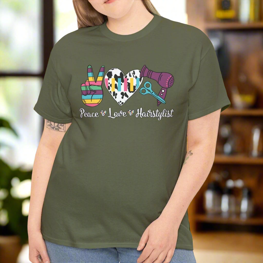 Peace, Love, Hair Tee - Kim’s Signature Beauty & Accessories