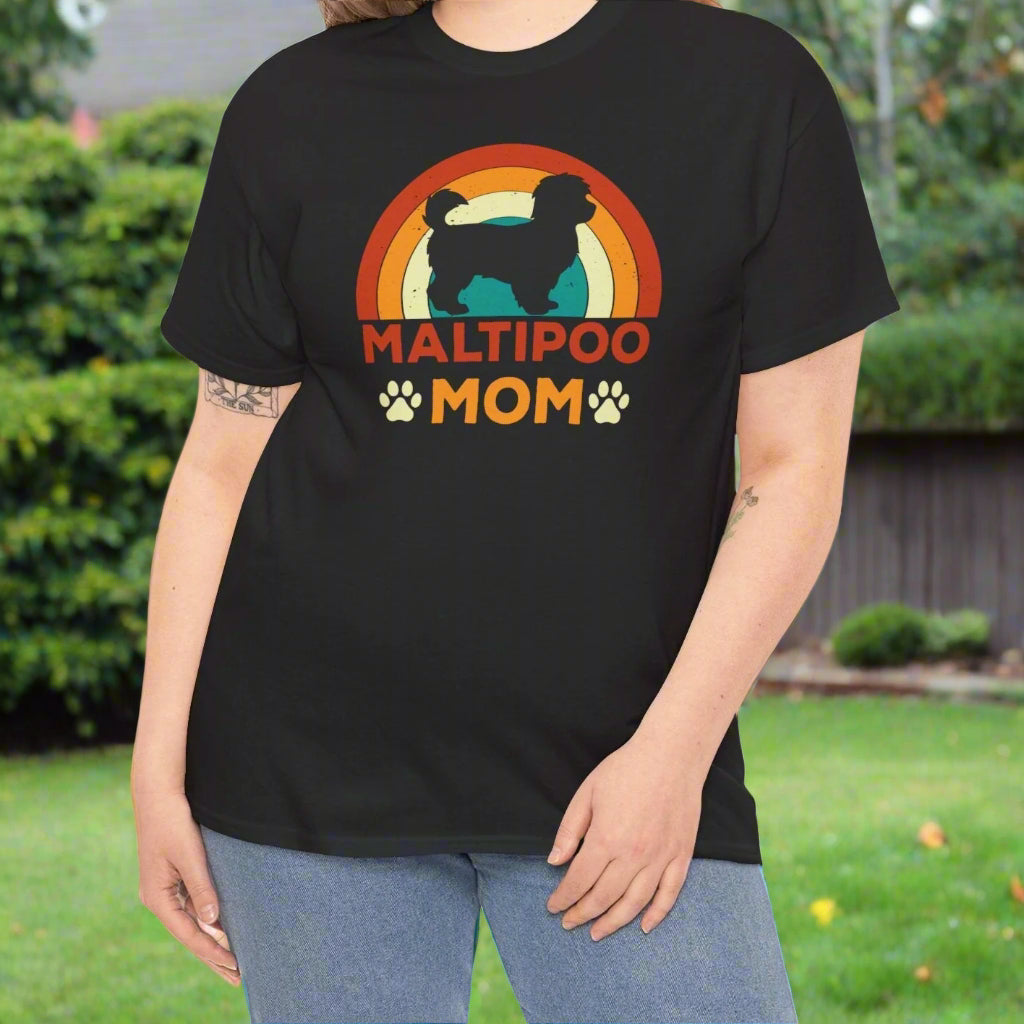 Maltipoo Mom | Cotton Tee - Kim’s Signature Beauty & Accessories