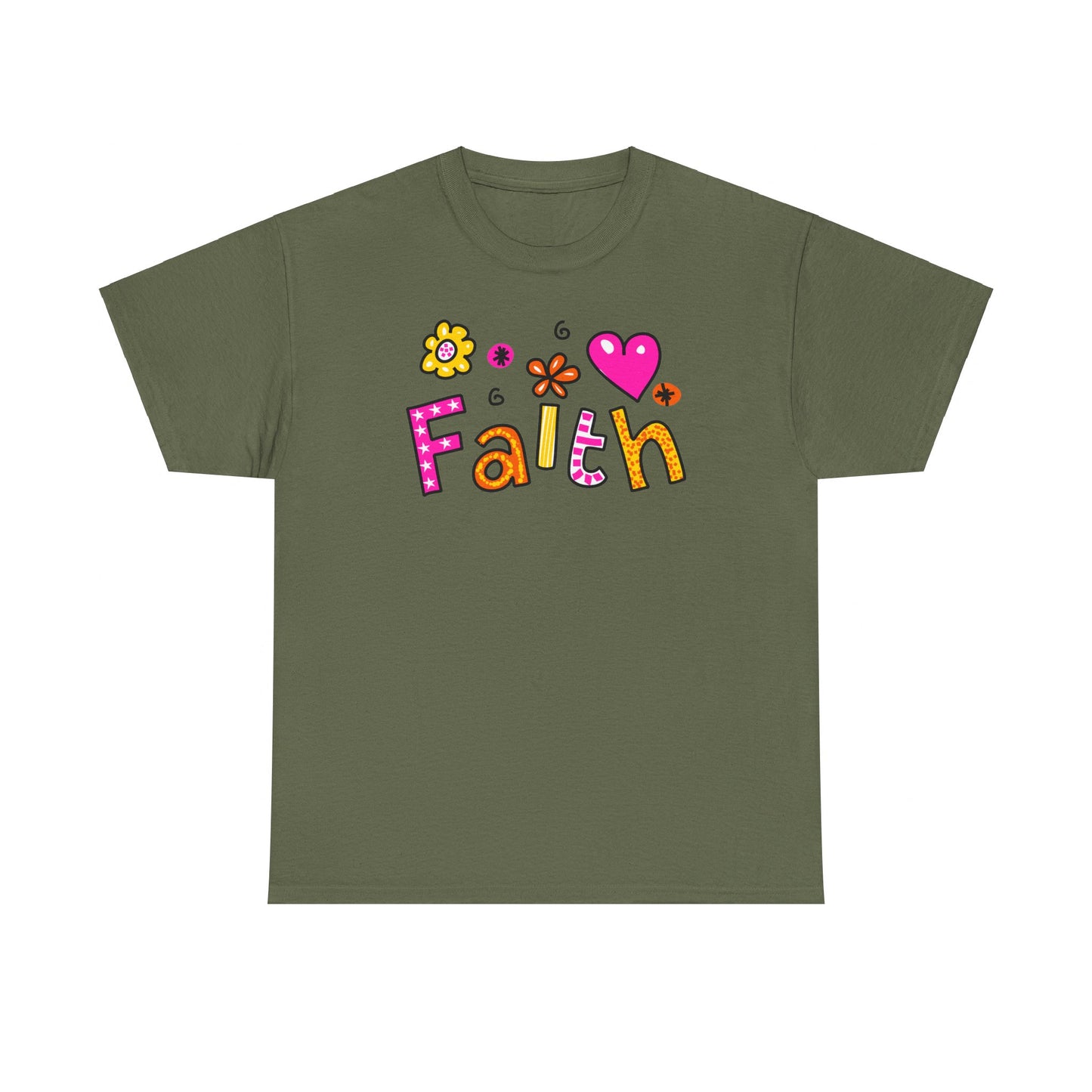 Faith, Hearts, & Flowers Tee - Kim’s Signature Beauty & Accessories (Store description)