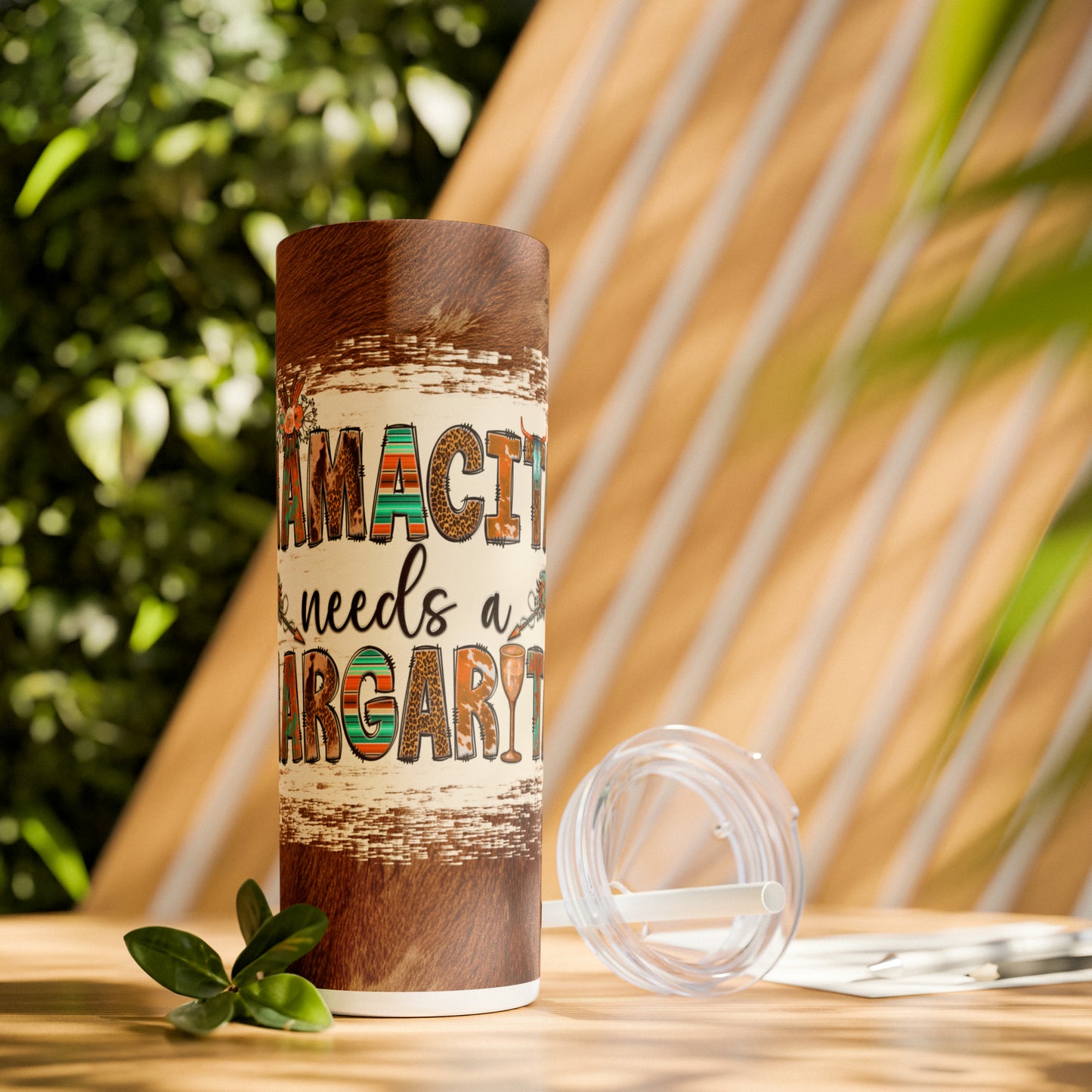 Mamacita |Skinny Tumbler with Straw, 20oz - Kim’s Signature Beauty & Accessories
