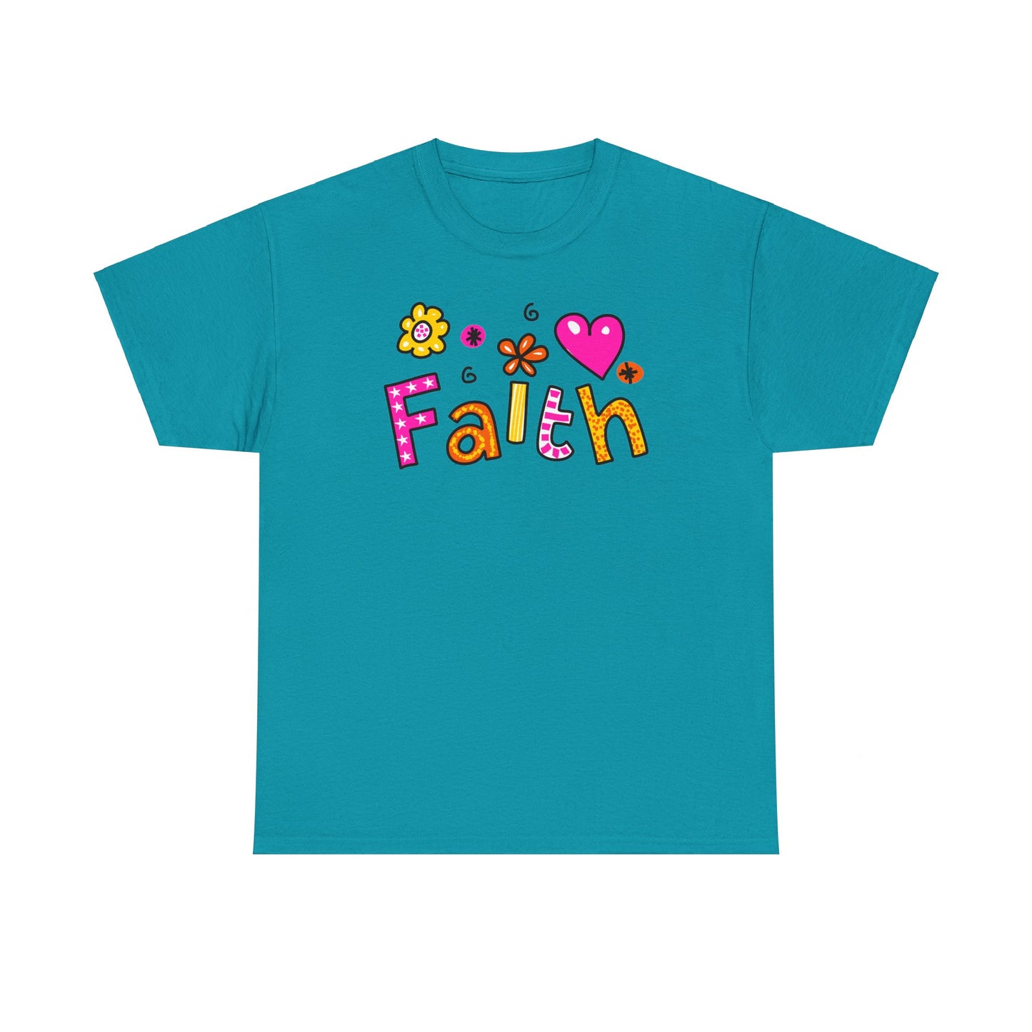 Faith, Hearts, & Flowers Tee - Kim’s Signature Beauty & Accessories (Store description)