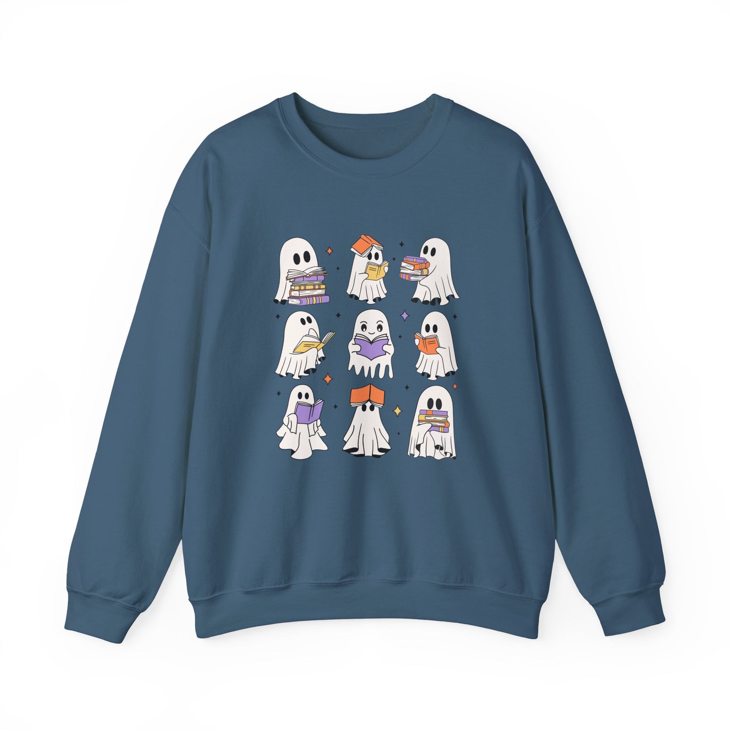 Bookish Boos - Cozy Ghost Readers Sweatshirt - Kim’s Signature Beauty & Accessories (Store description)