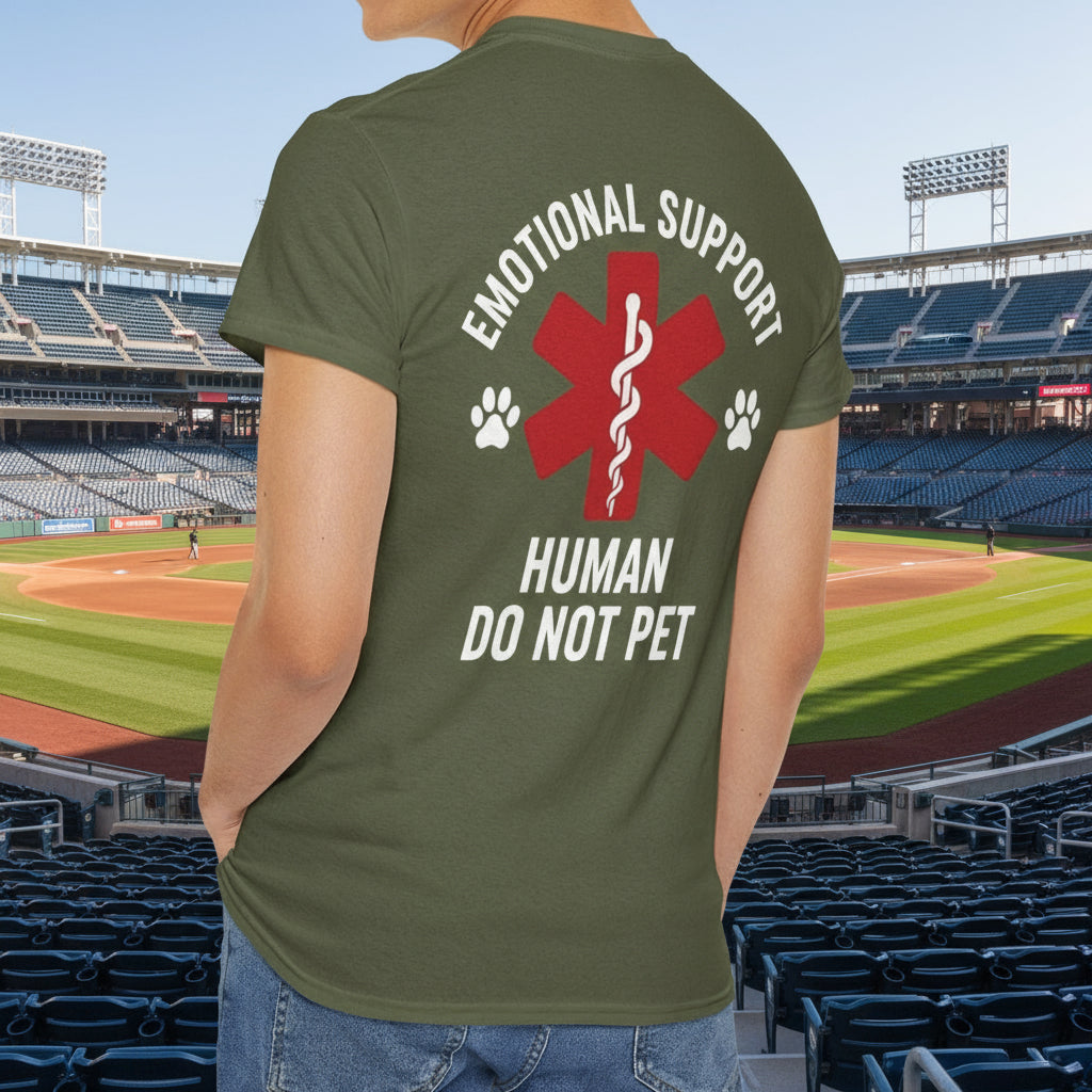 Emotional Support Human Tee - Unisex Cotton T-Shirt - Kim’s Signature Beauty & Accessories