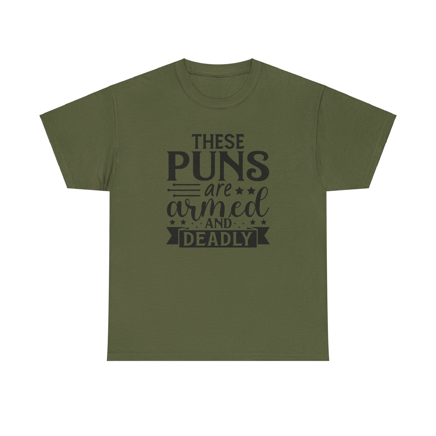 These Puns are Armed | Cotton Tee - Kim’s Signature Beauty & Accessories (Store description)
