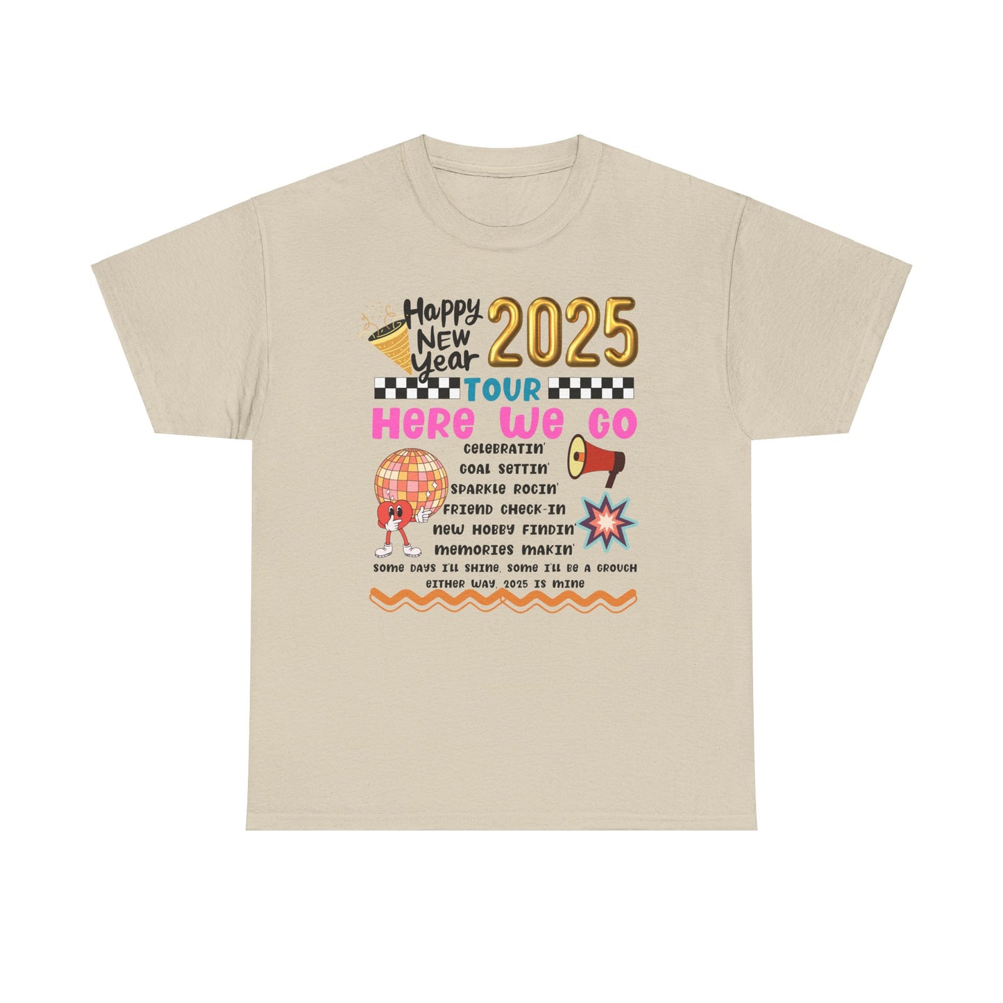 Happy New Year Tour 2025 Tee - Kim’s Signature Beauty & Accessories (Store description)