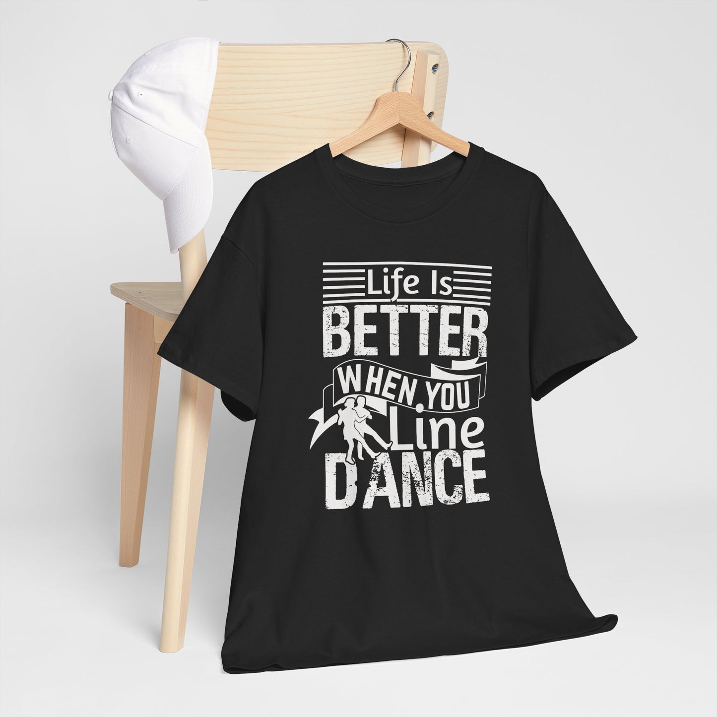Line Dance Inspiration Cotton Tee, Country Line Dance Shirt - Kim’s Signature Beauty & Accessories (Store description)