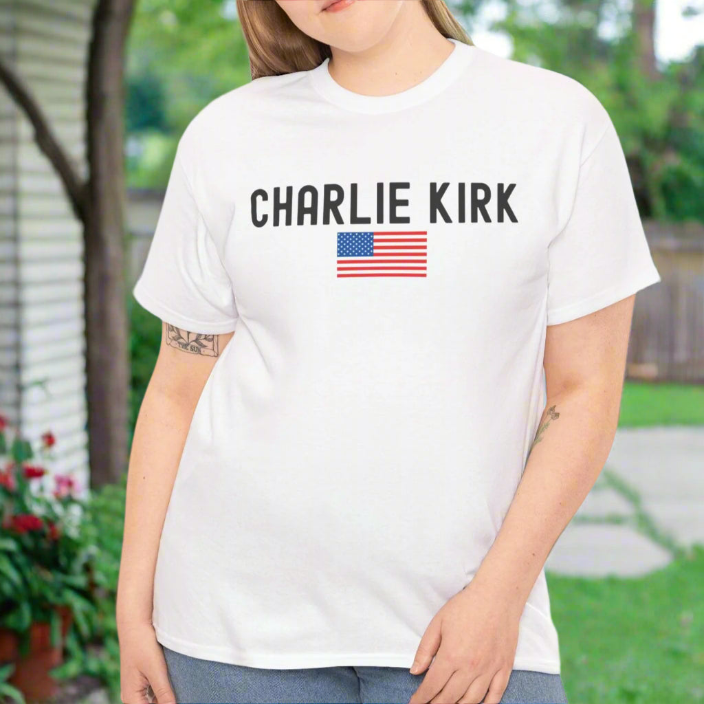 Support Freedom - Unisex Heavy Cotton Tee, Patriotic Tee, Political T-Shirt, American Flag Shirt - Kim’s Signature Beauty & Accessories