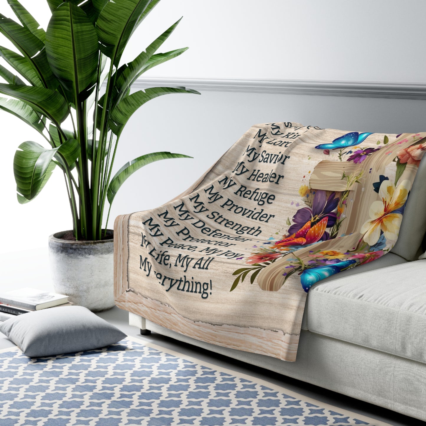 Jesus is My Everything Blanket - Kim’s Signature Beauty & Accessories (Store description)