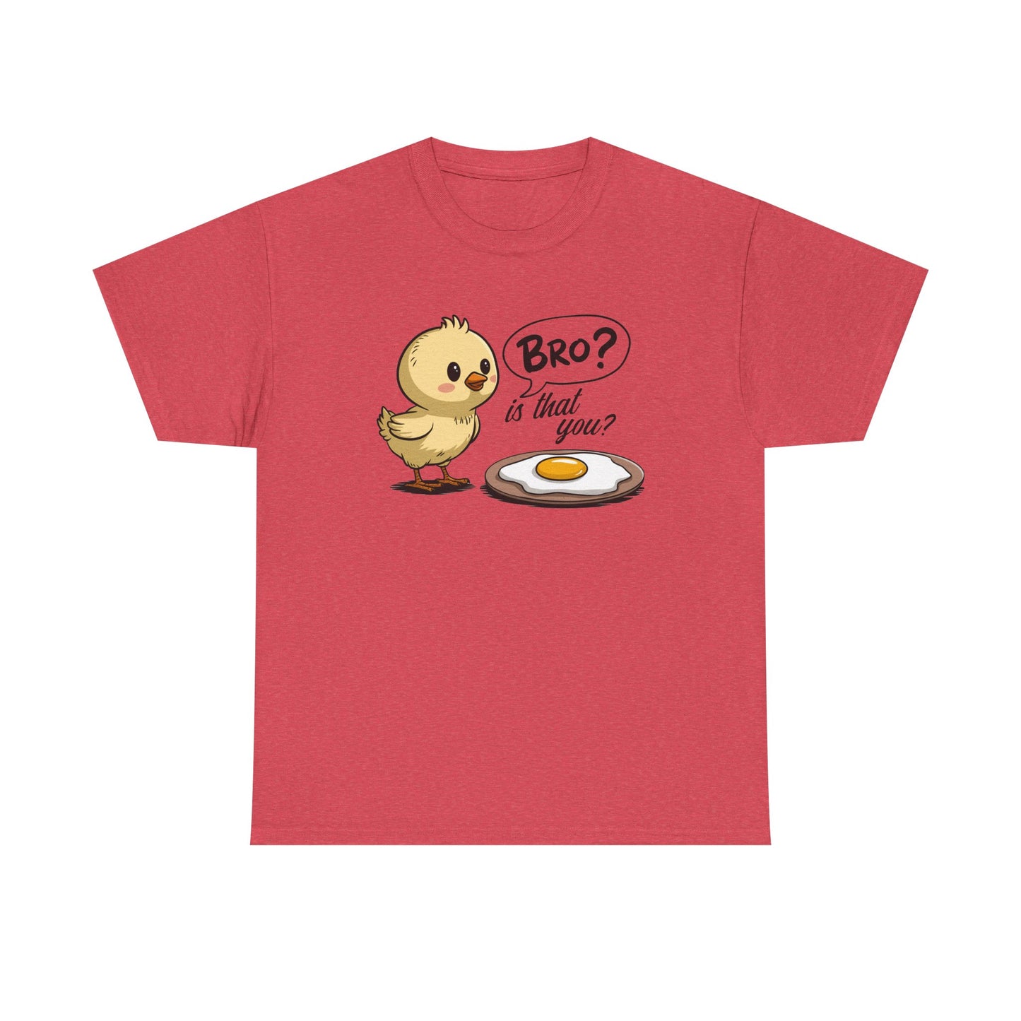 Funny Chick Tee - "Bro? Is That You?" - Unisex Heavy Cotton T-Shirt for Bird Lovers, Casual Wear, Gift Idea, Easter, Humor - Kim’s Signature Beauty & Accessories (Store description)