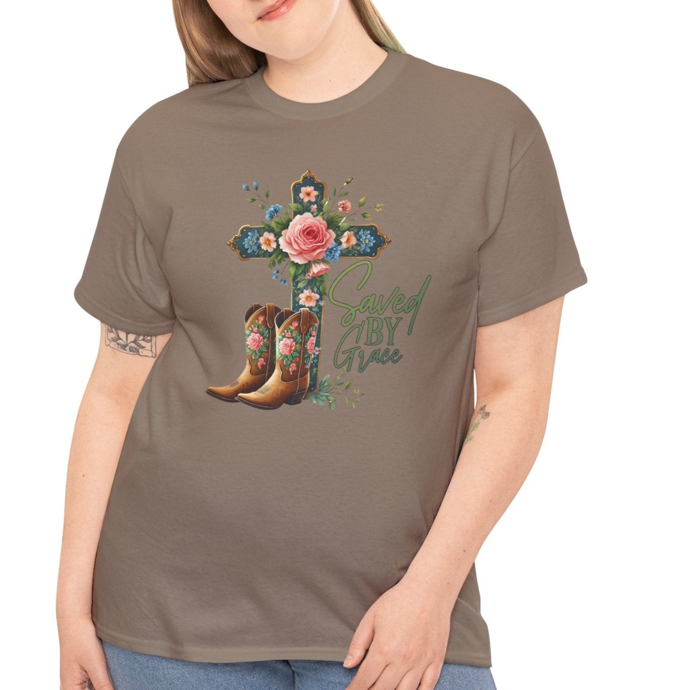 Saved By Grace Tee - Kim’s Signature Beauty & Accessories (Store description)