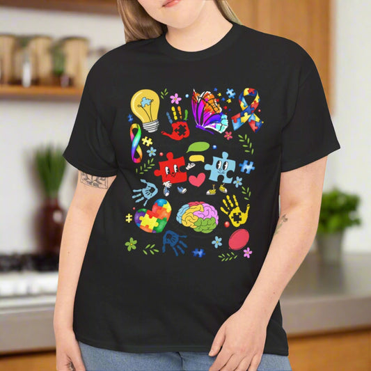 Proud Autism Mom Cotton Tee - Kim’s Signature Beauty & Accessories