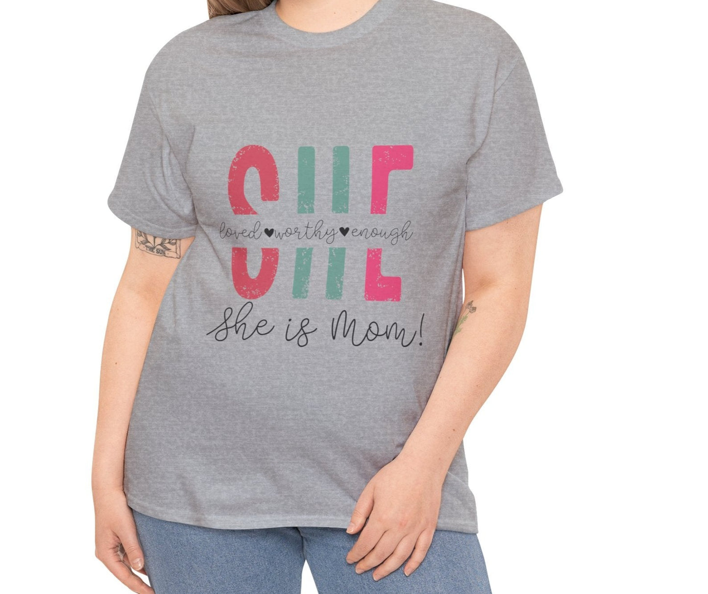 She is | Cotton Tee - Kim’s Signature Beauty & Accessories (Store description)