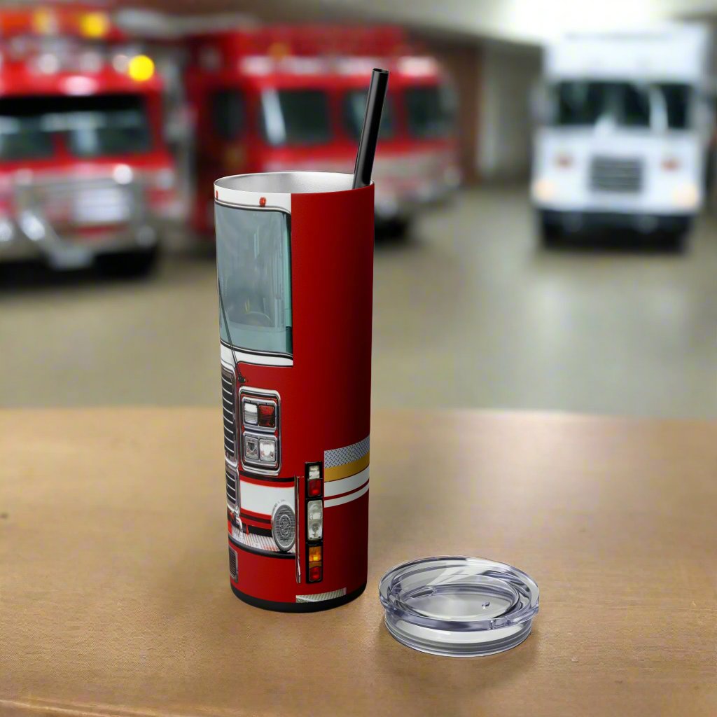Firetruck Edition | 20oz Skinny Tumbler - Kimโs Signature Beauty & Accessories (Store description)