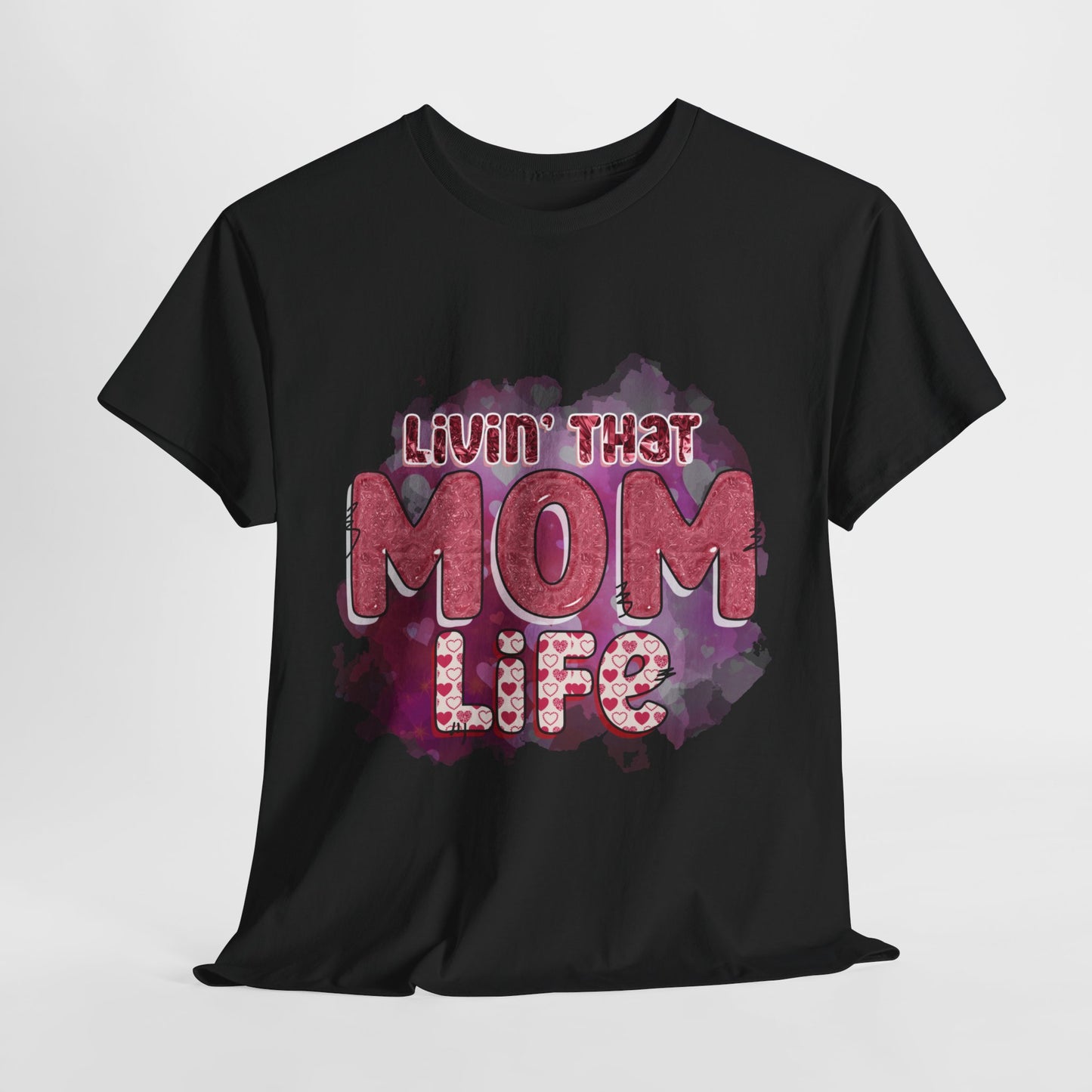 Livin that Mom Life | Cotton Tee - Kim’s Signature Beauty & Accessories