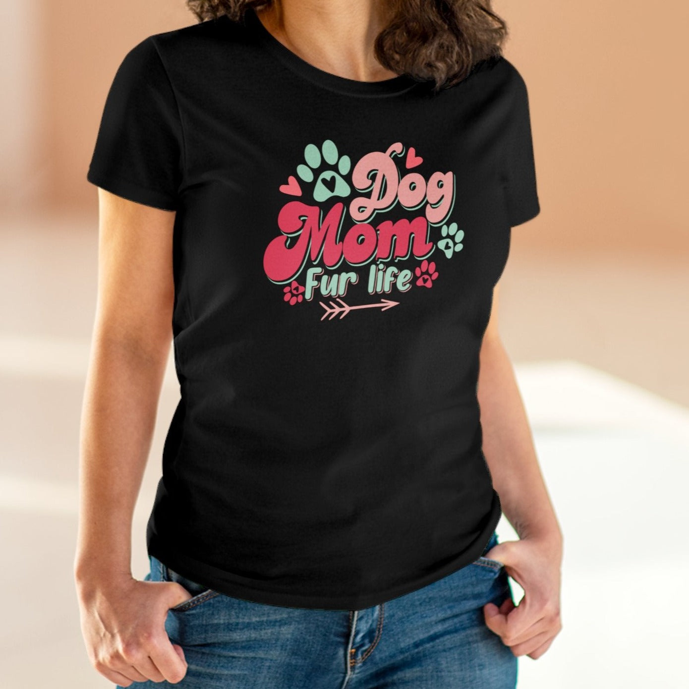 Dog Mom Furlife | Cotton Tee - Kim’s Signature Beauty & Accessories (Store description)