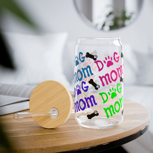 Dog Mom & Bones Sipper Glass - Kim’s Signature Beauty & Accessories