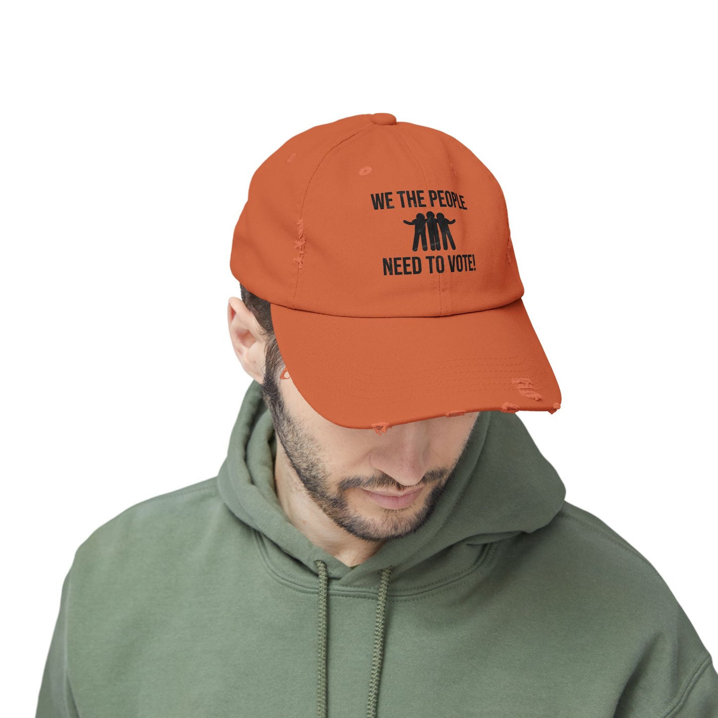 We The People Need to Vote Distressed Cap - Kim’s Signature Beauty & Accessories (Store description)