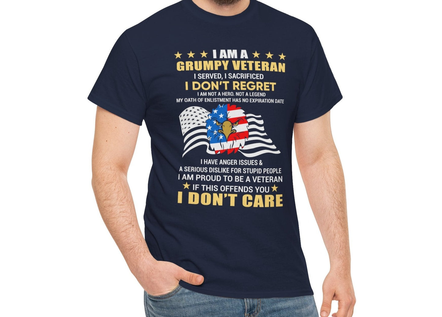 Grumpy Veteran Tee - Kim’s Signature Beauty & Accessories (Store description)