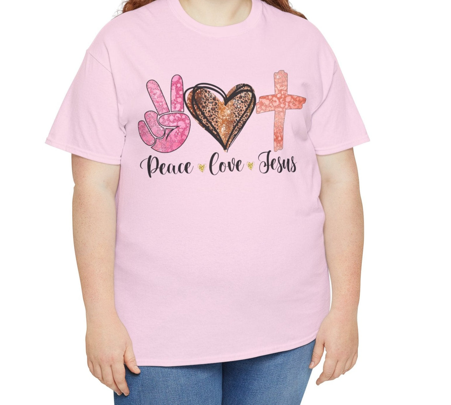 Peace, Love, Jesus Tee - Kim’s Signature Beauty & Accessories (Store description)