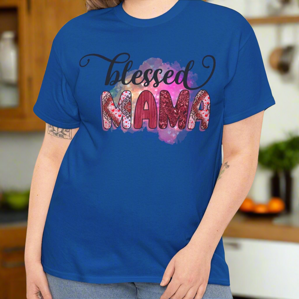 Blessed Mama | Cotton Tee - Kim’s Signature Beauty & Accessories