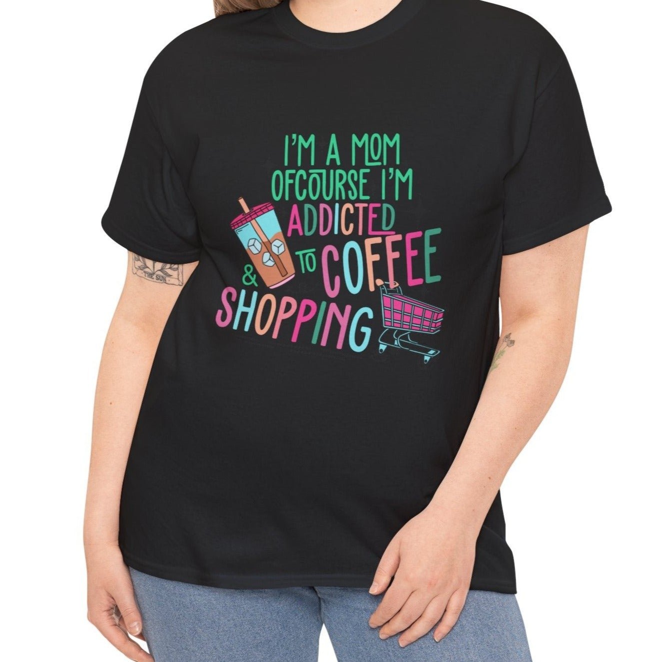 Addicted to Coffee | Cotton Tee - Kim’s Signature Beauty & Accessories (Store description)