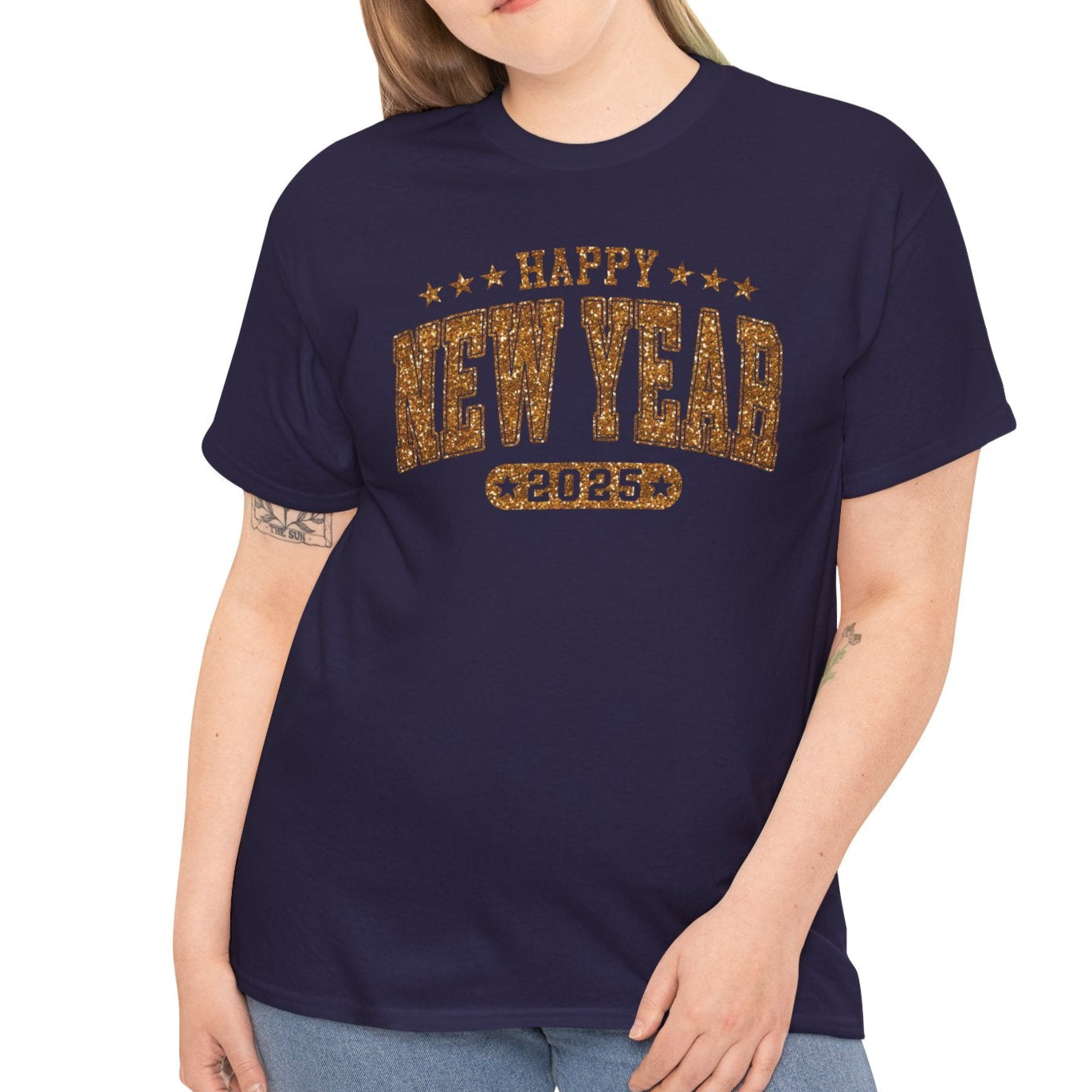 2025 Happy New Year Cotton Tee - Kim’s Signature Beauty & Accessories (Store description)