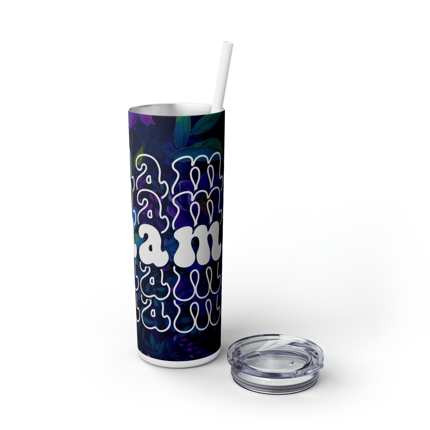 Mama | Skinny Tumbler with Straw, 20oz - Kim’s Signature Beauty & Accessories (Store description)