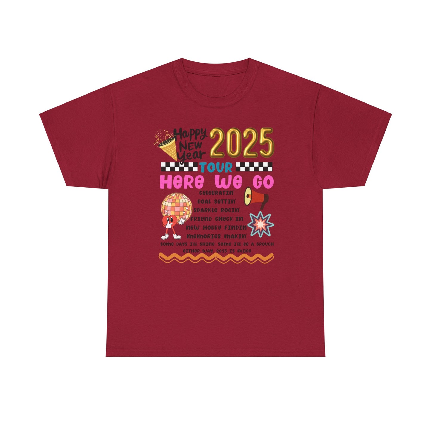 Happy New Year Tour 2025 Tee - Kim’s Signature Beauty & Accessories (Store description)