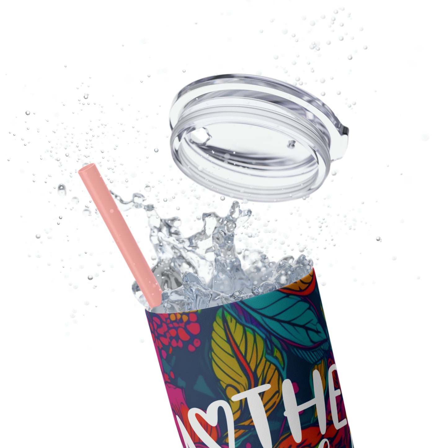 Mother of the Fricken Year |Skinny Tumbler with Straw, 20oz - Kim’s Signature Beauty & Accessories (Store description)