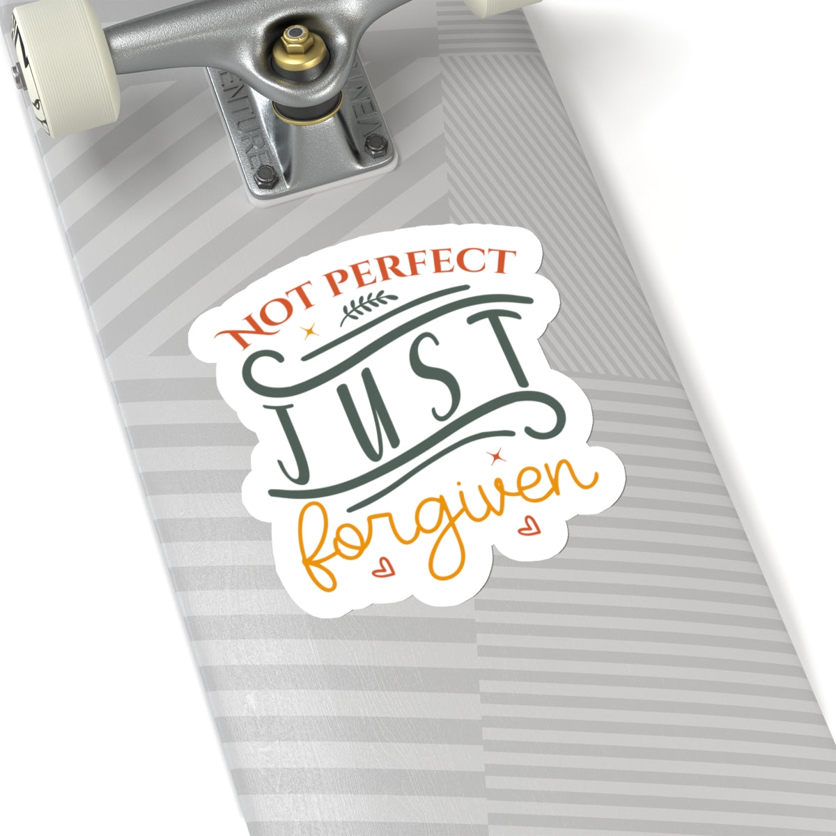 Not Perfect, Just Forgiven Kiss-Cut Stickers - Kim’s Signature Beauty & Accessories (Store description)