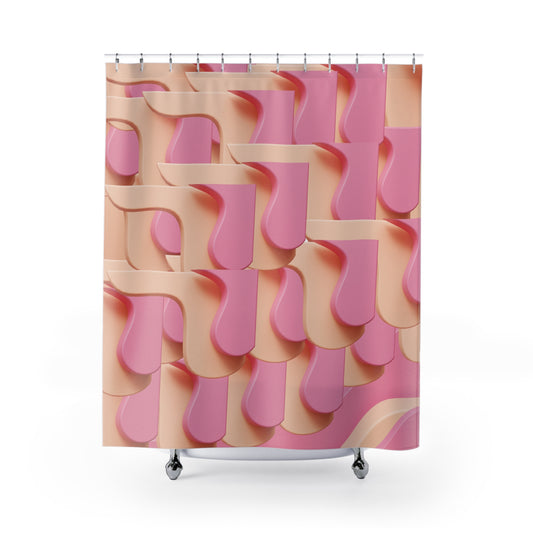 Pink Retro | Shower Curtain - Kim’s Signature Beauty & Accessories
