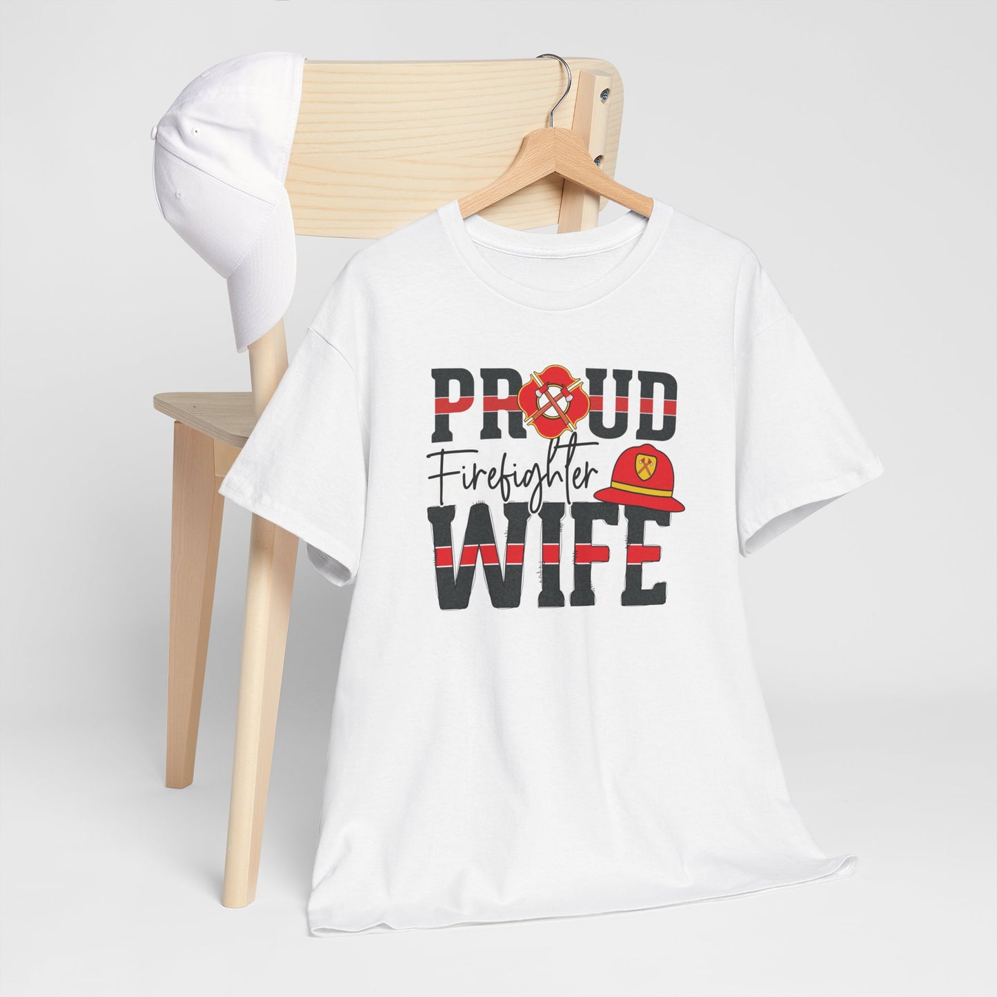 Proud Firefighter Wife Tee - Kim’s Signature Beauty & Accessories (Store description)