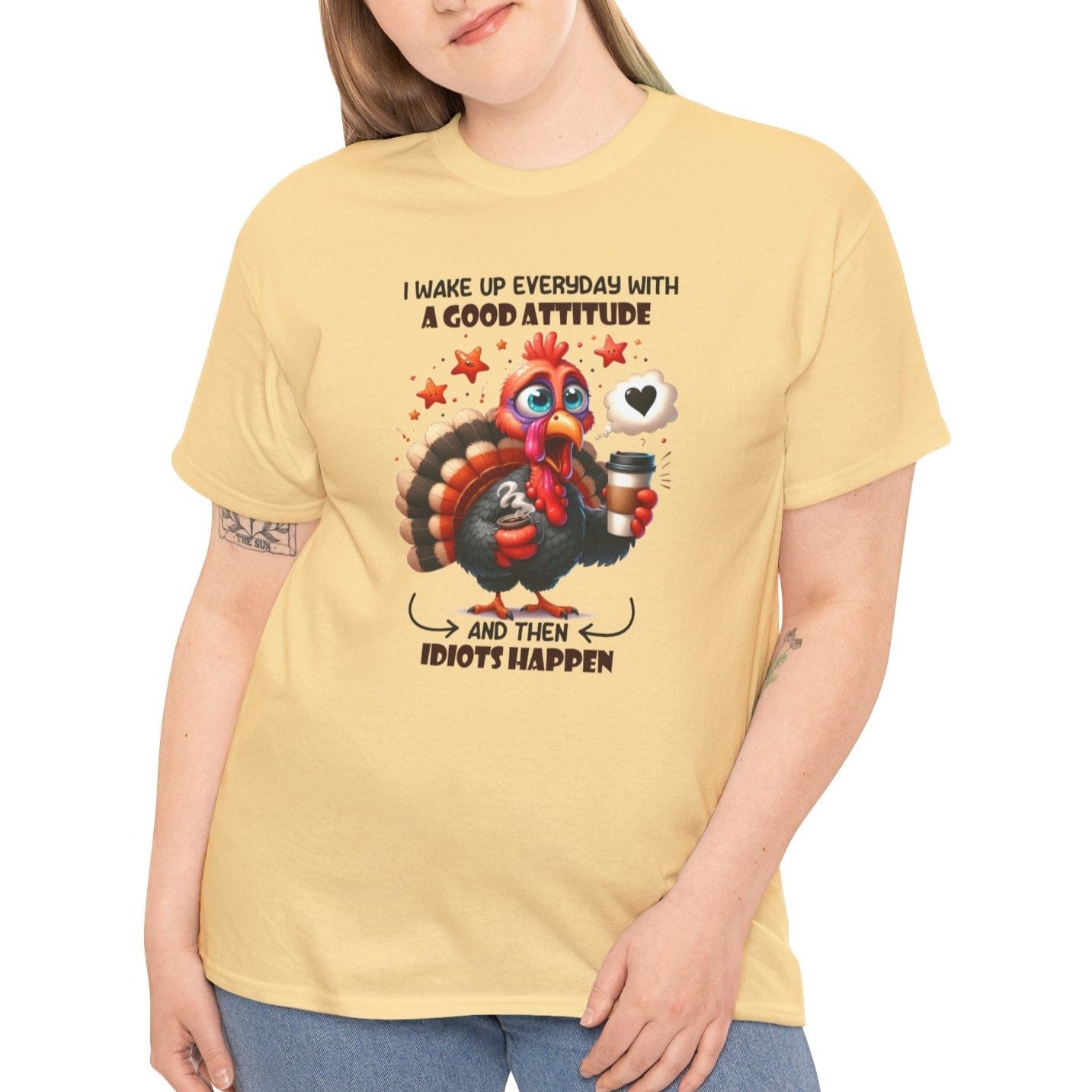 Then Idiots Happen | Cotton Tee - Kim’s Signature Beauty & Accessories (Store description)