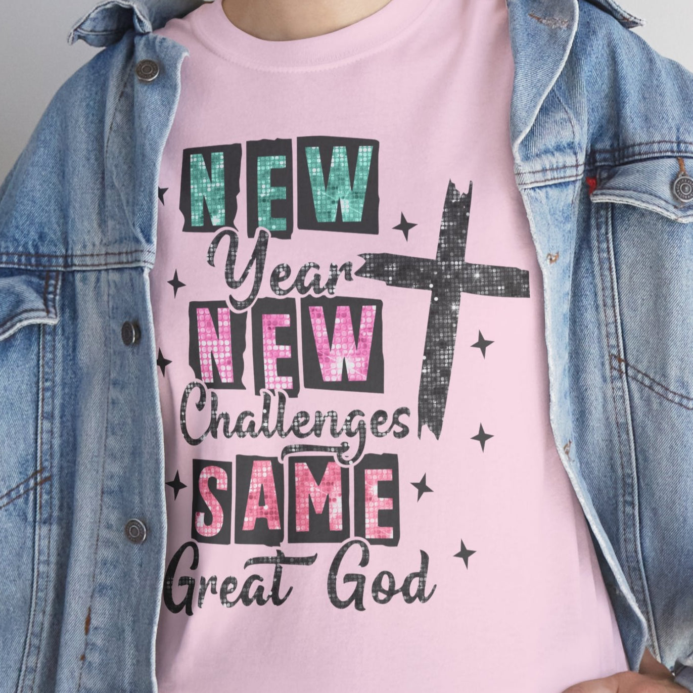 New Year, New Callenges, Same Great God Tee - Kim’s Signature Beauty & Accessories (Store description)