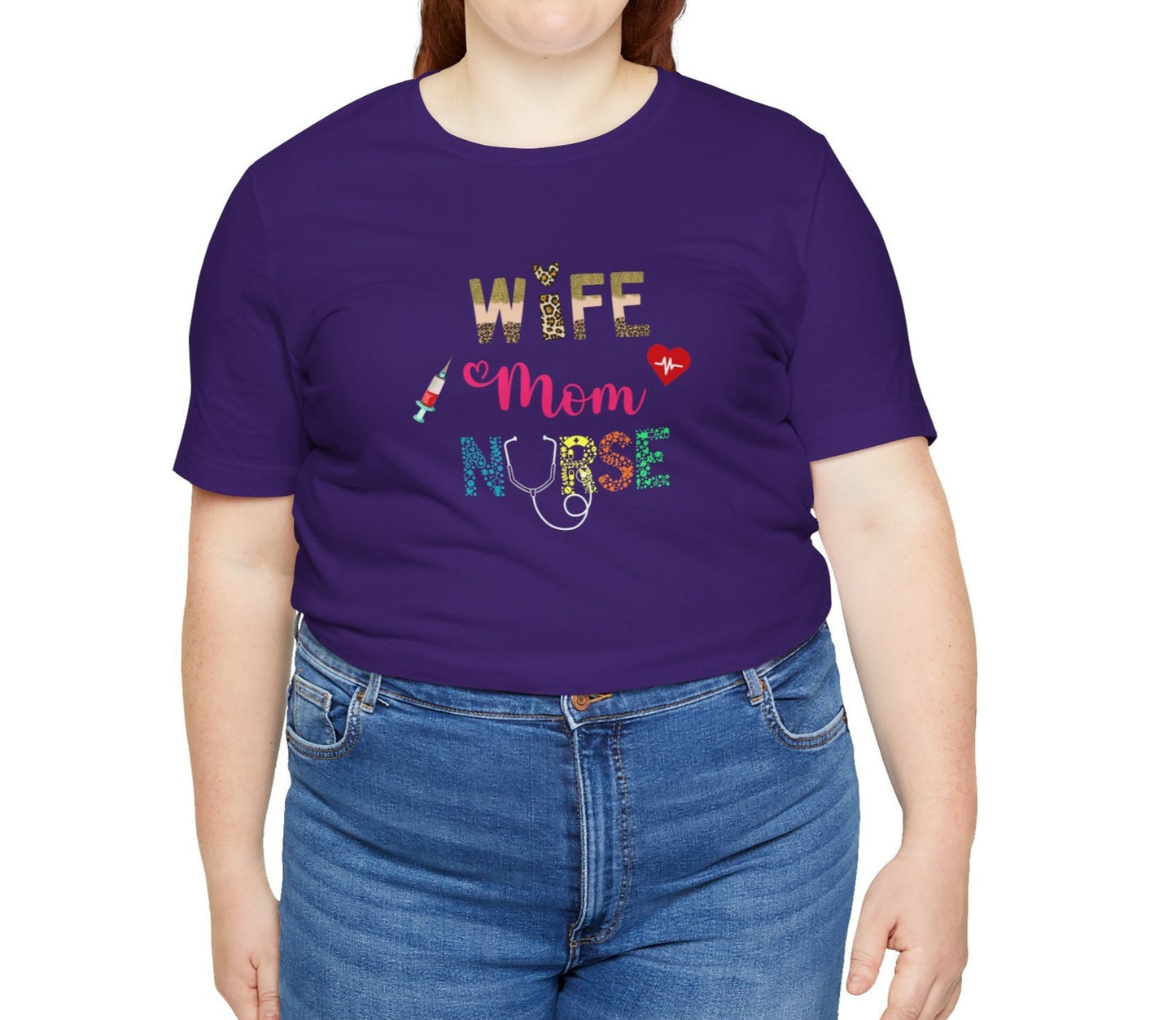 Wife, Mom, Nurse |Jersey Short Sleeve Tee - Kim’s Signature Beauty & Accessories (Store description)