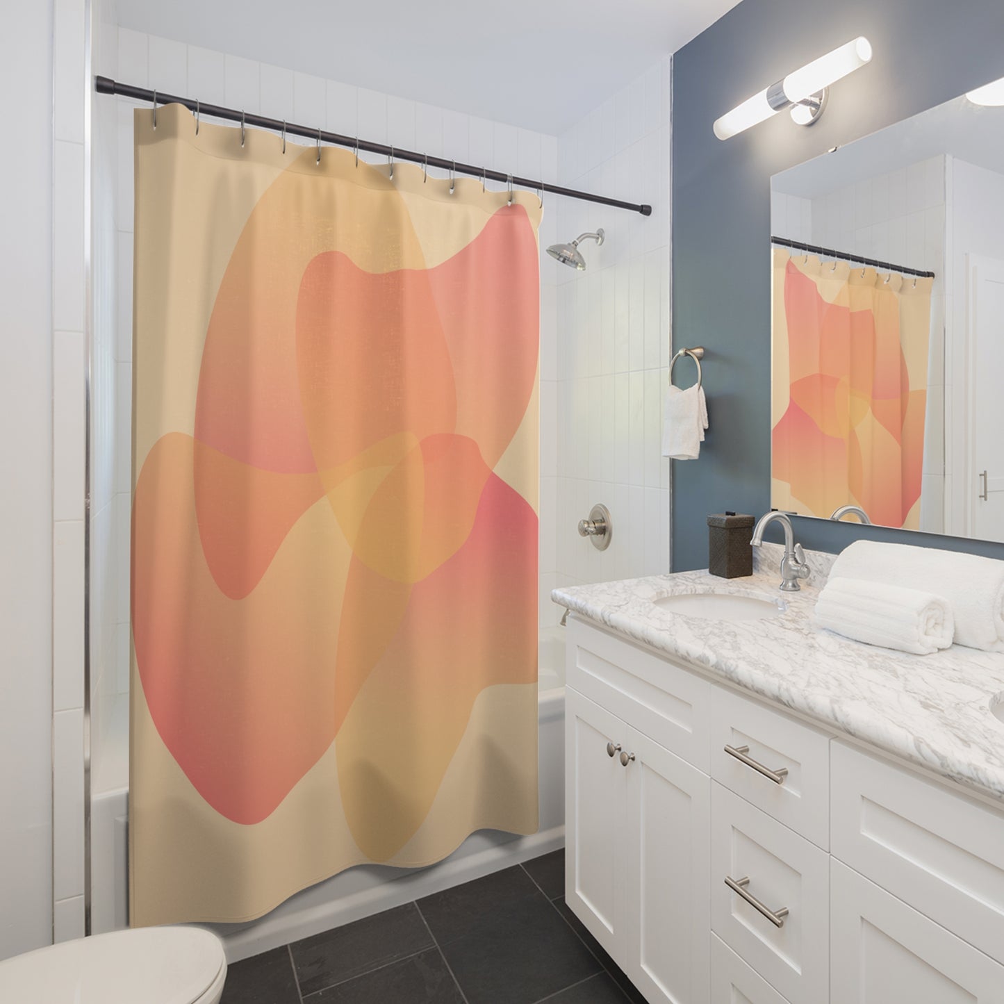 Peach Moon | Shower Curtain - Kim’s Signature Beauty & Accessories