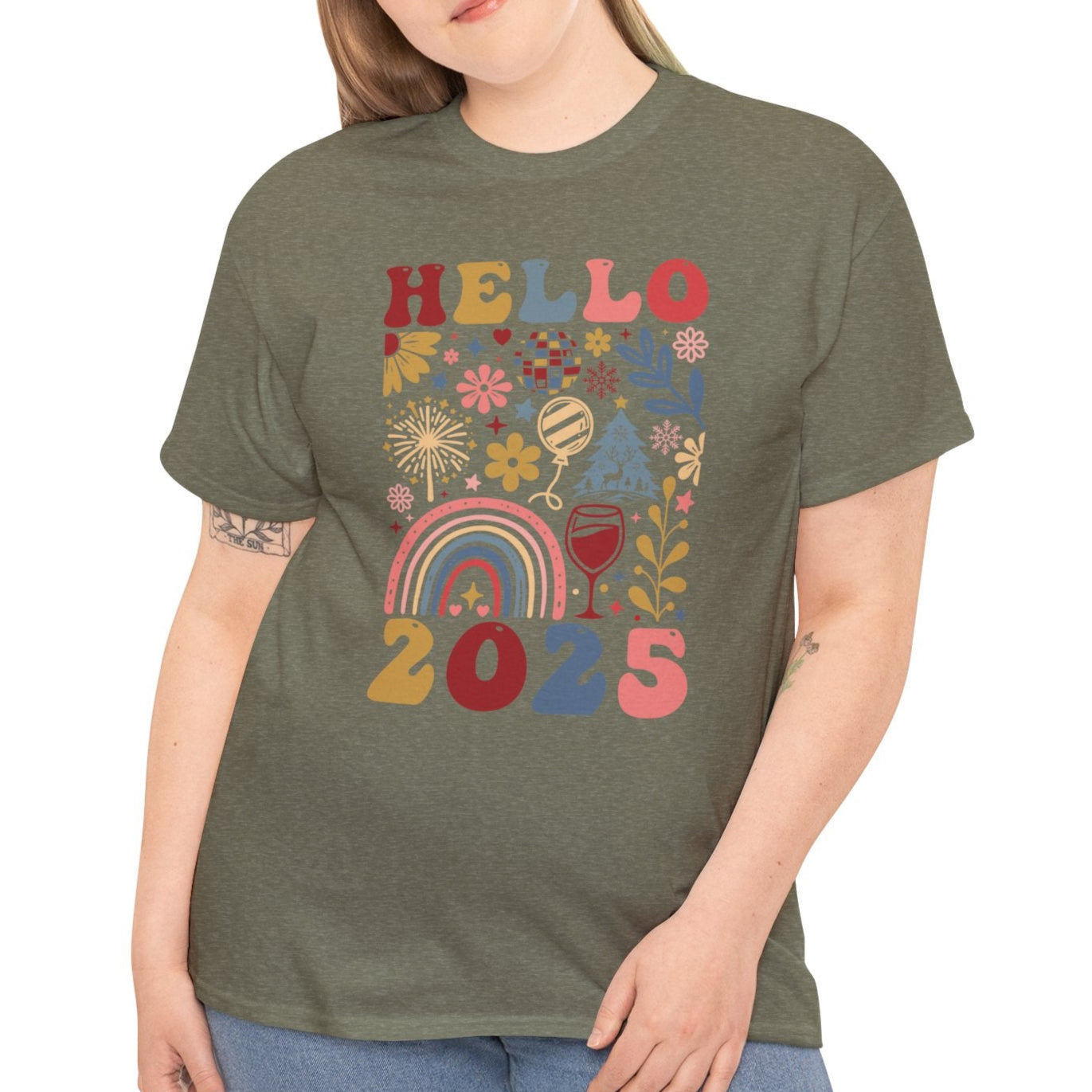 Hello 2025 Boho Tee - Kim’s Signature Beauty & Accessories (Store description)