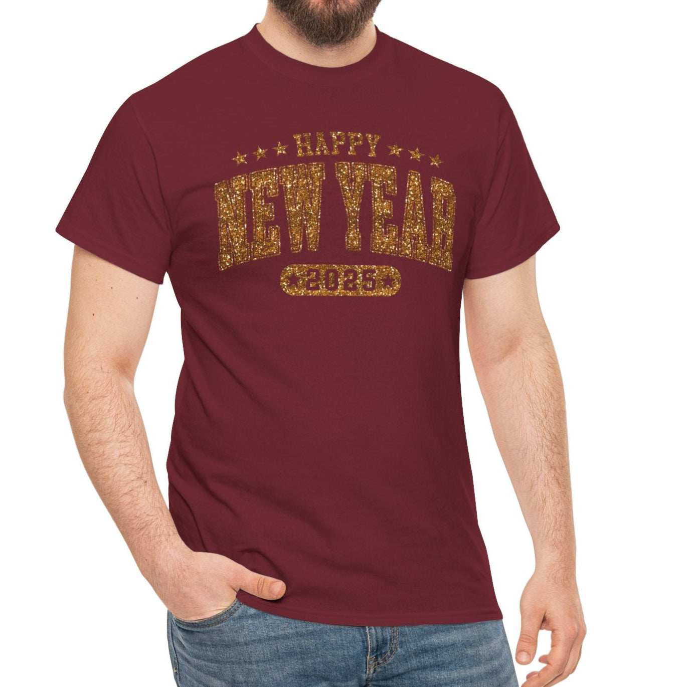 2025 Happy New Year Cotton Tee - Kim’s Signature Beauty & Accessories (Store description)