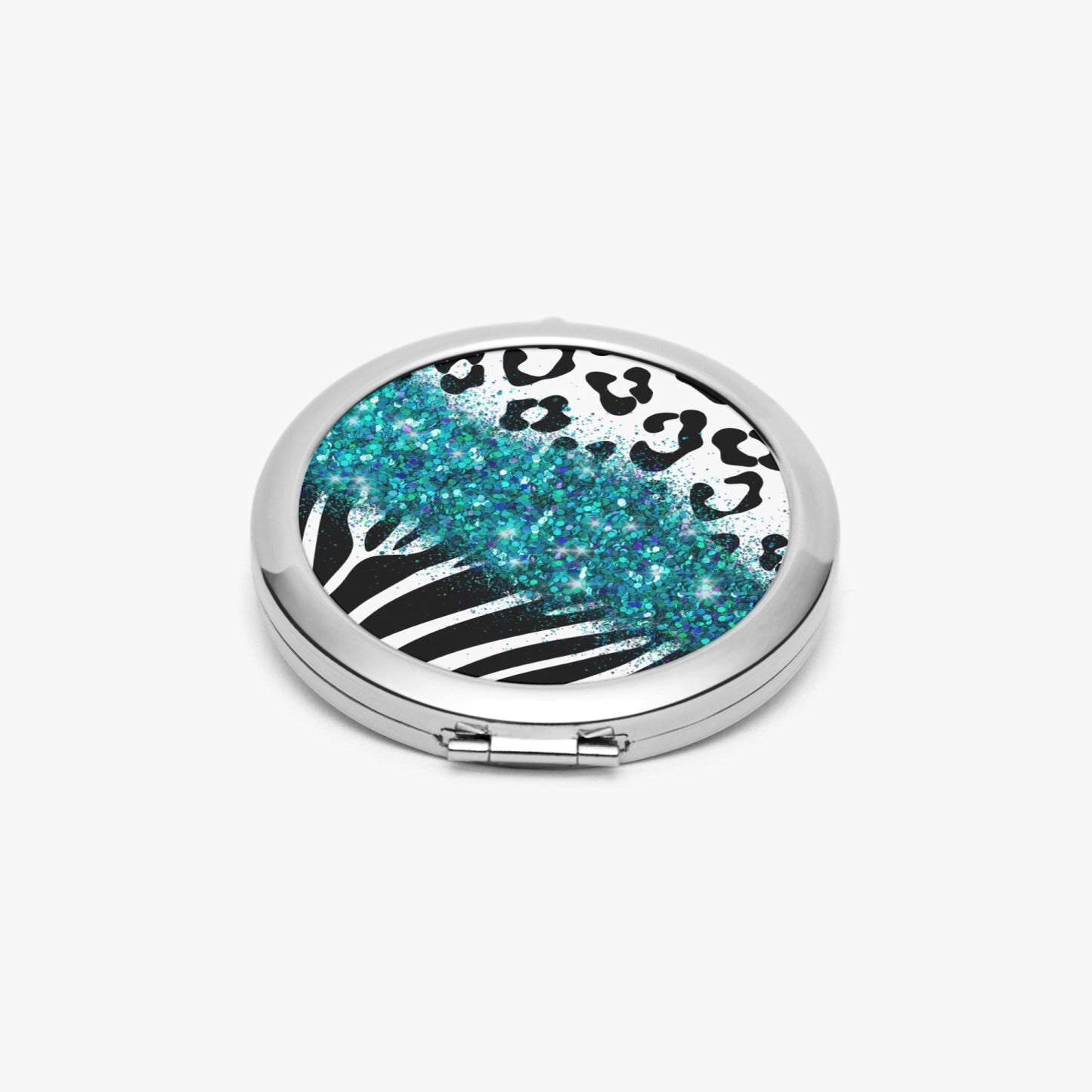 Turquoise Glitter | Compact Mirror - Kim’s Signature Beauty & Accessories
