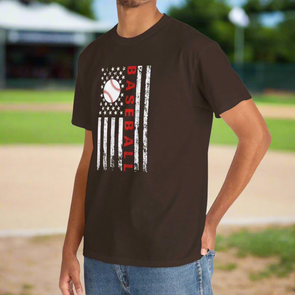 American Flag & Baseball Tee - Kim’s Signature Beauty & Accessories