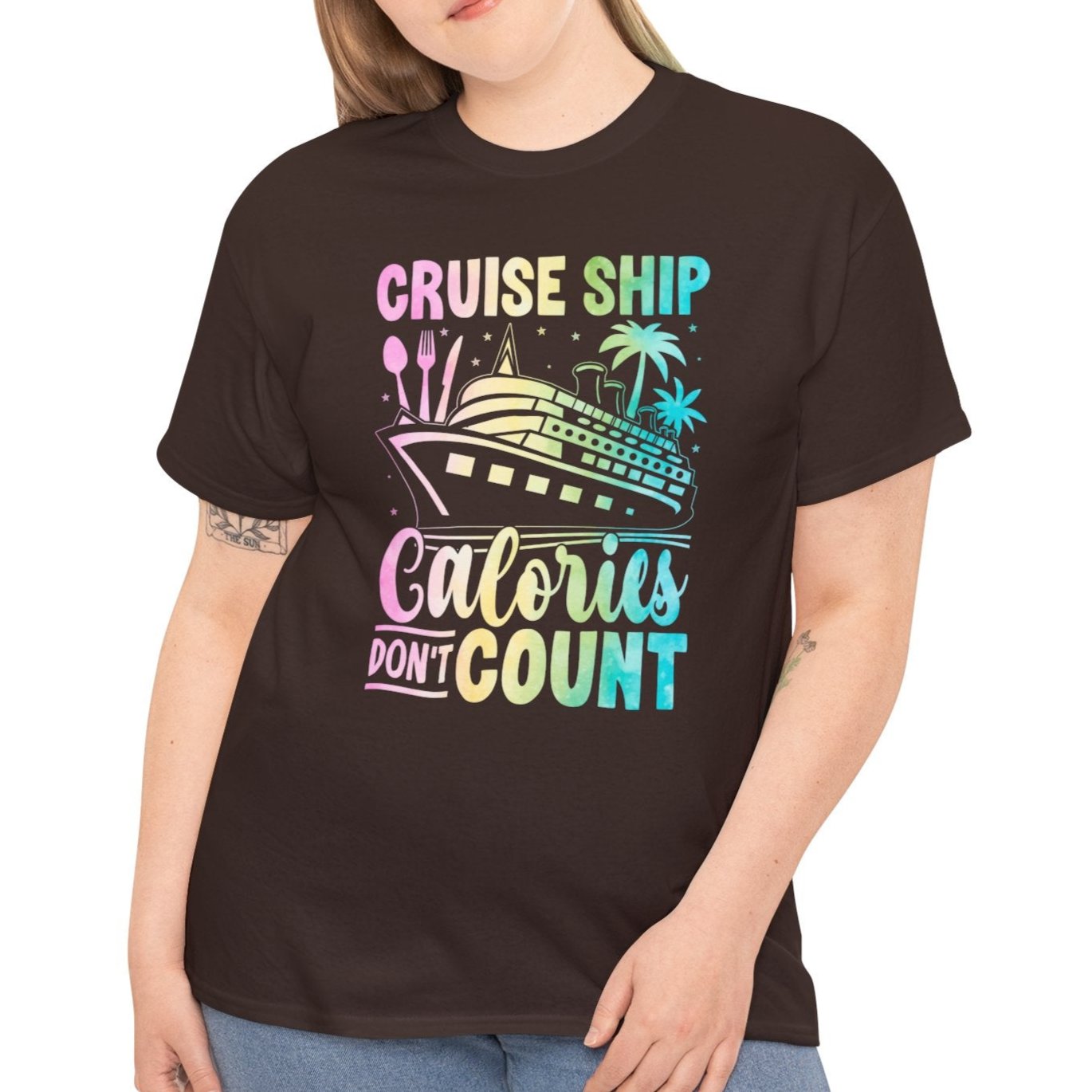 Cruise Ship Calories Don’t Count Tee - Kim’s Signature Beauty & Accessories