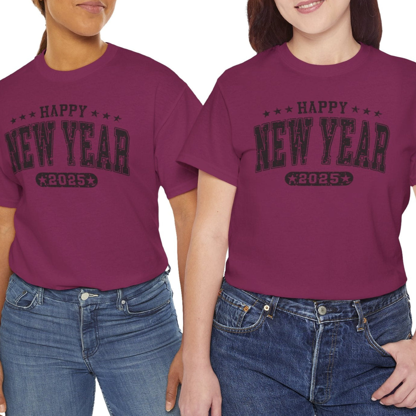 Happy New Year 2025 Unisex Tee - Kim’s Signature Beauty & Accessories (Store description)